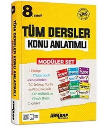 8.Sınıf Tüm Dersler Konu Anlatimlı Modüler Set