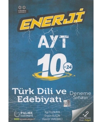 Palme Yayınları AYT Türk Dili ve Edebiyatı Enerji 10x24 Deneme Sınavı