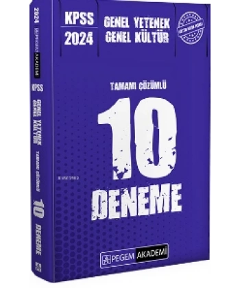 2024 KPSS Genel Yetenek Genel Kültür Tamamı Çözümlü 10 Deneme