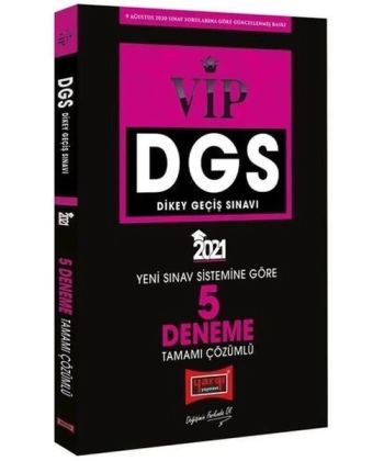 2021 DGS VIP Yeni Sınav Sistemine Göre Tamamı Çözümlü 5 Deneme