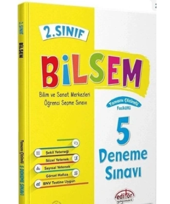 2.Sınıf Bilsem Deneme 5Li Tamamı Çözümlü