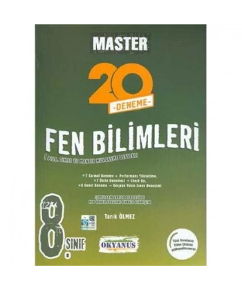 8.Sınıf Master 20 Fen Bilimleri Denemesi
