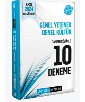 2024 KPSS Genel Yetenek Genel Kültür Ortaöğretim Tamamı Çözümlü 10 Deneme