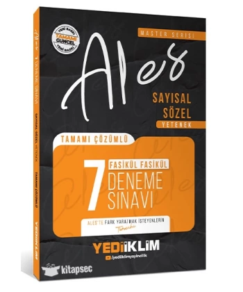 2026 Master Serisi ALES Sayısal-Sözel Yetenek Tamamı Çözümlü Fasikül 7 Deneme