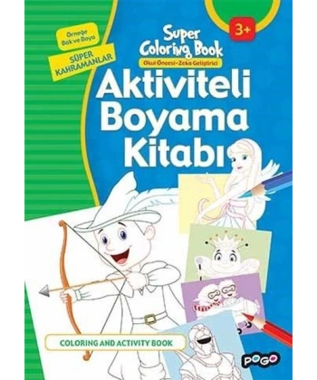 Aktiviteli Boyama Kitabı - Süper Kahramanlar