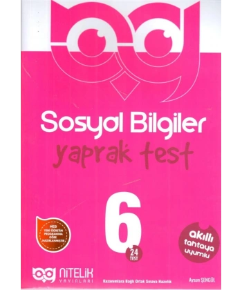 6. Sınıf Sosyal Bilgiler Yaprak Test