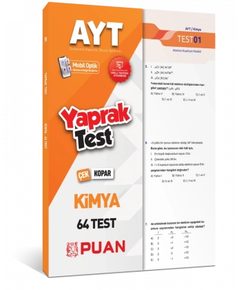 2022 AYT Kimya Yaprak Test