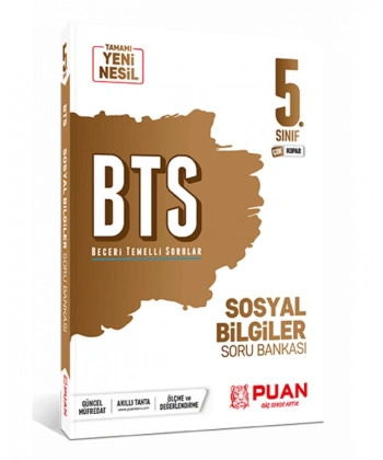 5. Sınıf Sosyal Bilgiler BTS Beceri Temelli Soru Bankası Puan Yayınları