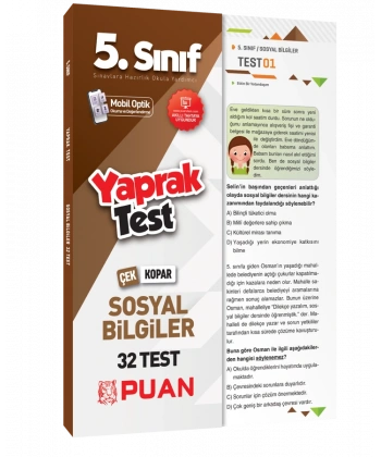 5. Sınıf Sosyal Bilgiler Yaprak Test