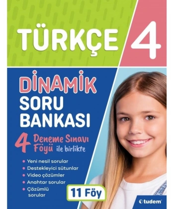 4. Sınıf Türkçe Dinamik Soru Bankası Tudem Yayınları