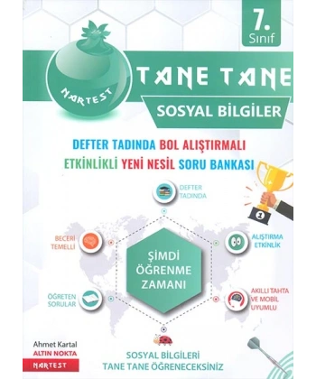 7. Sınıf Sosyal Bilgiler Yeşil Defter Tadında Tane Tane