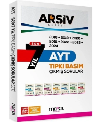 Son 7 Yıl AYT Arşiv Serisi Tıpkı Basım Fasikül Fasikül Çıkmış Sorular Tamamı Video Çözümlü