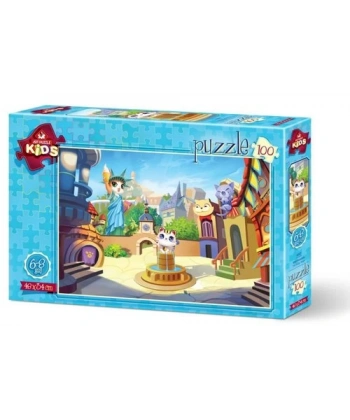 Kedi Kasabası 34x48 cm 100 Parça Puzzle
