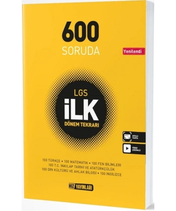 8. Sınıf LGS 600 Soruda İlk Dönem Tekrarı