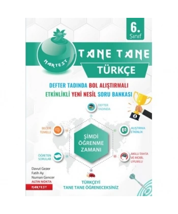6. Sınıf Yeşil Defter Tadında Tane Tane Türkçe