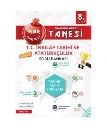 8. Sınıf Kırmızı Nar Tanesi T.C. İnkılap Tarihi Ve Atatürkçülük Altın Sorular