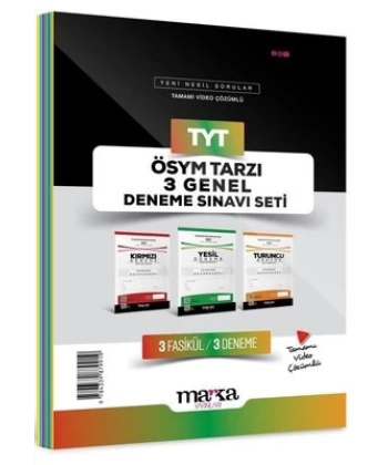 2025 TYT ÖSYM Tarzı 3 Genel Deneme Sınavı Seti Tamamı Video Çözümlü