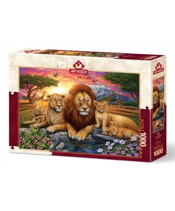 Aslan Ailesi 1000 Parça Puzzle