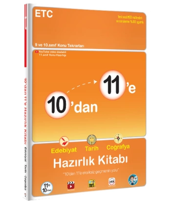 10dan 11e Edebiyat Tarih Coğrafya Hazırlık Kitabı