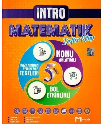 2022 5.Sınıf Matematik İntro Defter Kitap
