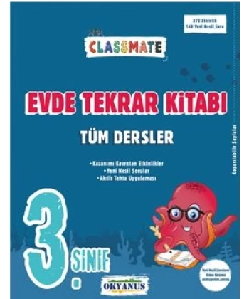 3.Sınıf Classmate Tüm Dersler Evde Tekrar Kitabı