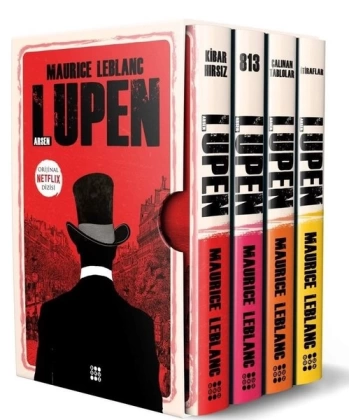 Arsen Lüpen-Kutulu Kırmızı Set (4 Kitap Takım)