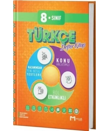 8. Sınıf Türkçe İntro Defter Kitap