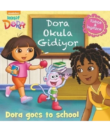Dora Okula Gidiyor İngilizce Türkçe Okum