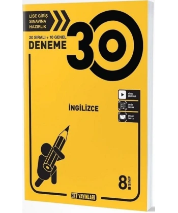 8. Sınıf İngilizce 30lu Deneme