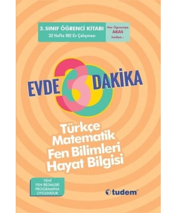3.Sınıf Evde 30 Dakika Türkçe Matematik Fen Bilimleri Hayat Bilgisi