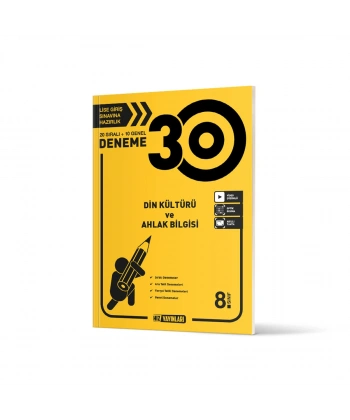 8. Sınıf Din Kültürü ve Ahlak Bilgisi 30lu Deneme