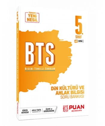 5. Sınıf Din Kültürü ve Ahlak Bilgisi BTS Beceri Temelli Soru Bankası Puan Yayınları
