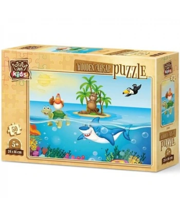 Tatilci Tavuk 50 Parça Ahşap Puzzle