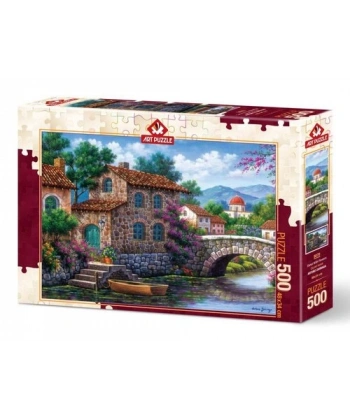 Çiçekli Kanal 500 Parça Puzzle