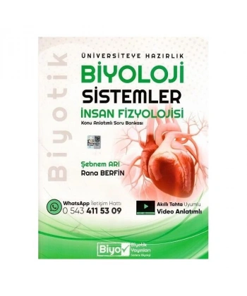 TYT AYT Biyoloji Sistemler İnsan Fizyolojisi Konu Anlatımlı Soru Bankası