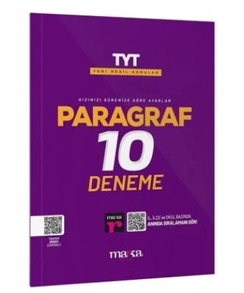 2025 TYT Paragraf 10 Deneme Tamamı Video Çözümlü Marka Yayınları