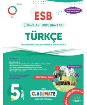 5. Sınıf Türkçe Classmate Etkinlikli Soru Bankası