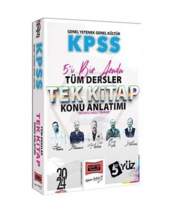 Kpss Gy Gk Tüm Dersler 5 Yüz Konu Kitabı-2024