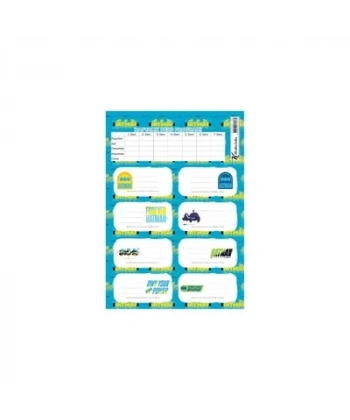 Batman Ders Programlı 3Lü Etiket