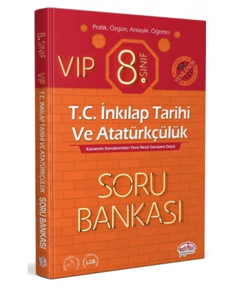 8. Sınıf VIP T.C. İnkılap Tarihi ve Atatürkçülük Soru Bankası