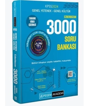 2024 KPSS Genel Yetenek Genel Kültür Ezberbozan 3000 Soru Bankası