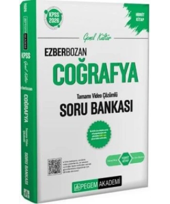 2026 KPSS Genel Yetenek Genel Kültür Ezberbozan Coğrafya Tamamı Video Çözümlü Soru Bankası