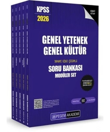 2026 KPSS Genel Yetenek Genel Kültür Soru Bankası Modüler Set Çözümlü