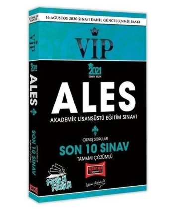 2021 ALES VIP Son 10 Sınav Tamamı Çözümlü Fasikül Çıkmış Sorular