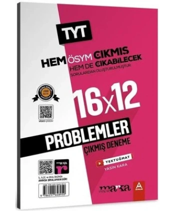 2025 TYT Problemler ÖSYM Çıkmış ve Çıkabilecek Sorulardan Oluşturulmuş 16 Deneme Sınavı Tamamı Video Çözümlü
