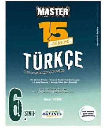 6. Sınıf Master 15 Türkçe Denemesi