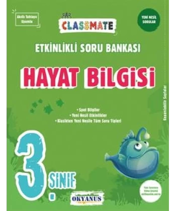 3. Sınıf Classmate Hayat Bilgisi Etkinlikli Soru Bankası