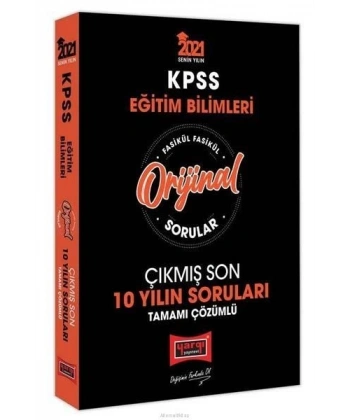 2021 KPSS Eğitim Bilimleri Orijinal Sorular Fasikül Tamamı Çözümlü Çıkmış Son 10 Yılın Soruları