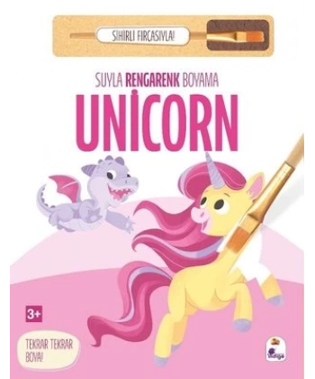 Suyla Rengarenk Boyama – Unicorn (Sihirli Fırçasıyla)
