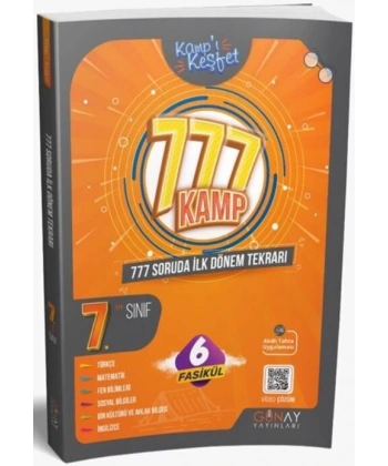 7. Sınıf Keşfet Kamp İlk Dönem